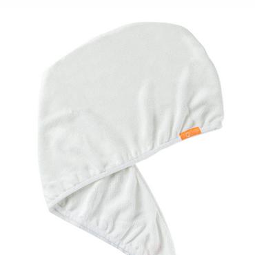  AQUIS Lisse Luxe Hair Turban Ręcznik turban do suszenia włosów  Blanc Ivoire 25 x 76 cm 